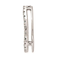 Sterling Silver Stackable Expressions Med Polished Aquamarine Chain Slide ,