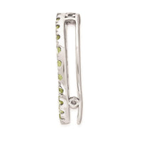 Sterling Silver Stackable Expressions Medium Polished Peridot Chain Slide ,
