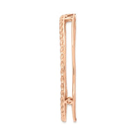 Sterling Silver Stackable Expressions Rose-tone Large Chain Slide ,