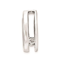 Sterling Silver Stackable Expressions Small Red Enameled Heart Chain Slide ,