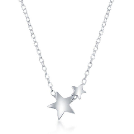 Sterling Silver Star Dainty Necklace ,