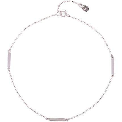 Sterling Silver Triple Bar Anklet ,