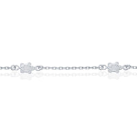 Sterling Silver Turtles Anklet ,