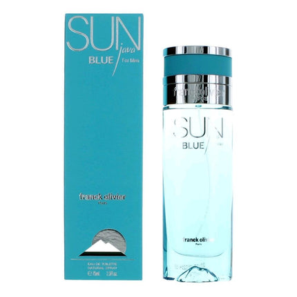 Sun Java Blue by Franck Olivier, 2.5 oz Eau De Toilette Spray for Men ,