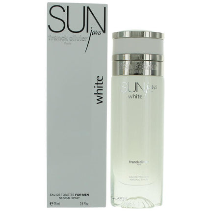 Sun Java White by Franck Olivier, 2.5 oz Eau De Toilette Spray for Men ,