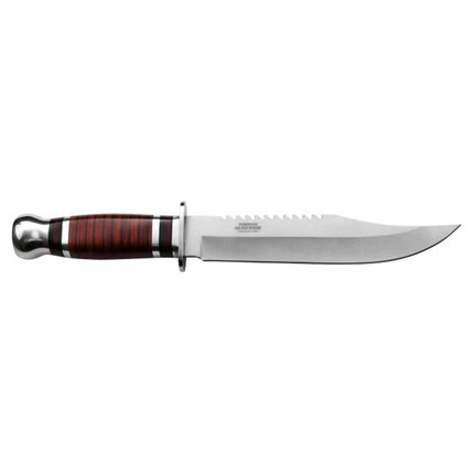 Survivor Hunting Knife - Stainless Steel Blade Wooden Handle with Sheath | HK-782L ,