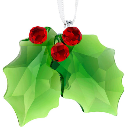 Swarovski Crystal Ornament - Holly, Green and Red | 5282928 | 5286155 ,