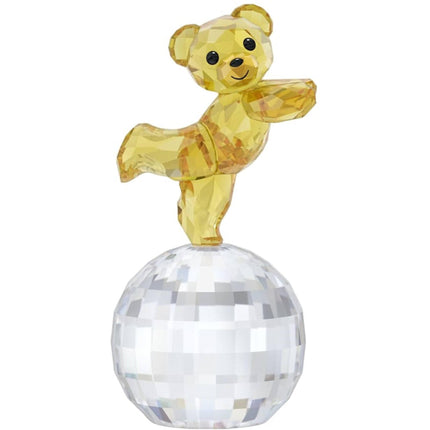 Swarovski Decoration Object - Kris Bear Ready to Disco Yellow Crystals | 5639875 ,
