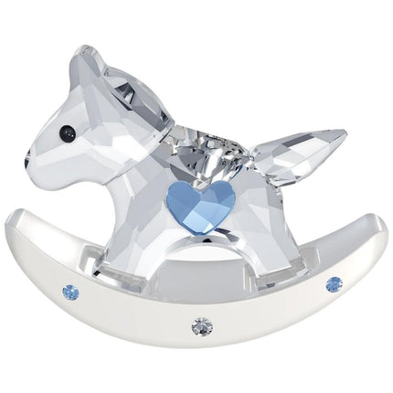 Swarovski Figurine - Blue Rocking Horse with Sapphire Heart | 1194059 ,