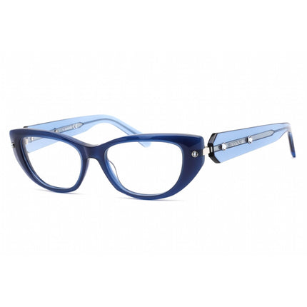 Swarovski Men's Eyeglasses - Cat Eye Transparent Navy Blue Plastic Frame | SK5476 090 ,