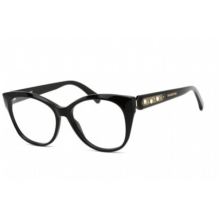 Swarovski Men's Eyeglasses - Clear Lens Cat Eye Shape Black Plastic Frame | SK5469 001 ,