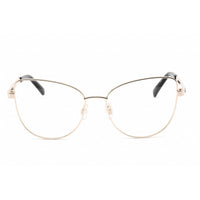 Swarovski Men's Eyeglasses - Full Rim Cat Eye Shape Pale Gold Metal Frame | SK5451 032 ,