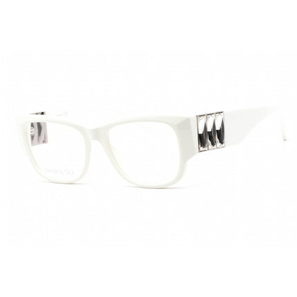 Swarovski Men's Eyeglasses - Full Rim Rectangular White Plastic Frame | SK5473 021 ,