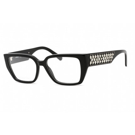 Swarovski Men's Eyeglasses - Rectangular Shape Shiny Black Plastic Frame | SK5446 001 ,