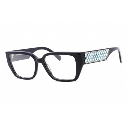 Swarovski Men's Eyeglasses - Rectangular Shape Shiny Blue Plastic Frame | SK5446 090 ,