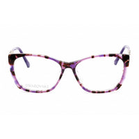 Swarovski Unisex Eyeglasses - Butterfly Colored Havana Plastic Frame | SK5383-F 055 ,