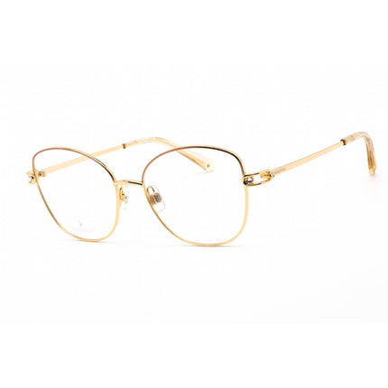 Swarovski Unisex Eyeglasses - Butterfly Shape Shiny Deep Gold Metal Frame | SK5398 030 ,