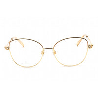 Swarovski Unisex Eyeglasses - Butterfly Shape Shiny Deep Gold Metal Frame | SK5398 030 ,