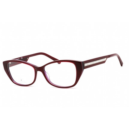 Swarovski Unisex Eyeglasses - Butterfly Shape Shiny Violet Plastic Frame | SK5391 081 ,