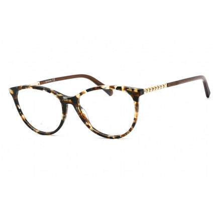 Swarovski Unisex Eyeglasses - Cat Eye Shape Colored Havana Plastic Frame | SK5396 055 ,