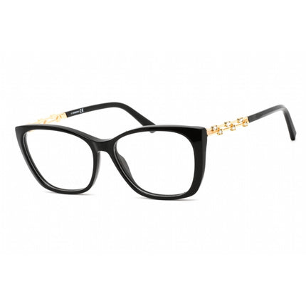 Swarovski Unisex Eyeglasses - Full Rim Butterfly Black Plastic Frame | SK5383 001 ,