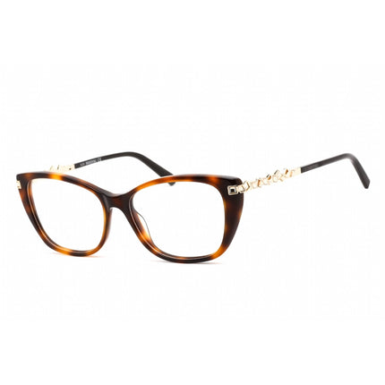 Swarovski Unisex Eyeglasses - Full Rim Cat Eye Dark Havana Plastic Frame | SK5343 052 ,
