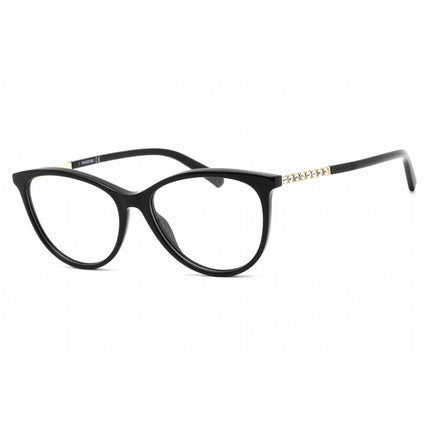 Swarovski Unisex Eyeglasses - Full Rim Cat Eye Shiny Black Plastic Frame | SK5396 001 ,