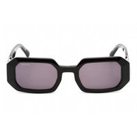 Swarovski unisex Sunglasses - Full Rim Shiny Black Plastic Rectangular | SK0387 01A ,