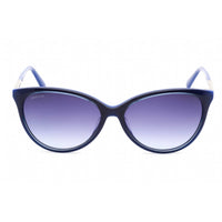 Swarovski unisex Sunglasses - Full Rim Shiny Blue Plastic Cat Eye Frame | SK0309 90W ,