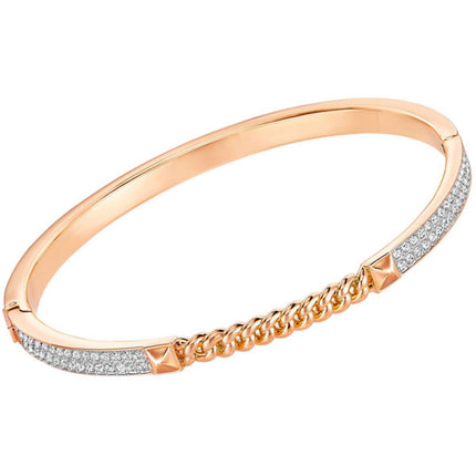 Swarovski Women's Bangle Bracelet - Fiction Rose Gold Plated with Crystals | 5230676 ,
