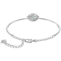 Swarovski Women's Bangle - Sparkling Dance Green Stone and Clear Crystal | 5485722 ,