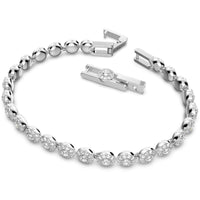 Swarovski Women's Bracelet - Angelic Clear Crystal Pave Rhodium Plated | 5071173 ,