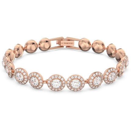 Swarovski Women's Bracelet - Angelic Crystals Rose Gold Plated, Medium | 5240513 ,