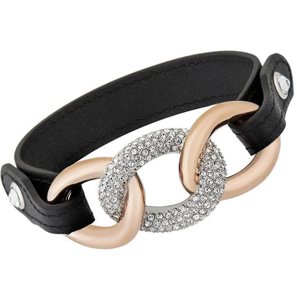 Swarovski Women's Bracelet - Bound Leather Strap & Sparkling Crystal Pave | 5080041 ,
