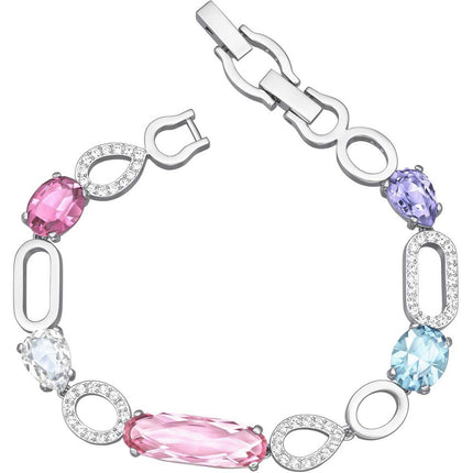 Swarovski Women's Bracelet - Cynthia Rhodium Multi Colored Crystal Tennis | 5417994 ,