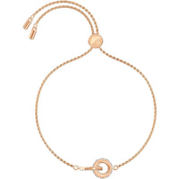 Swarovski Women's Bracelet - Further Interlocking Loops Rose Gold Tone Metal | 5501092 ,