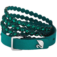 Swarovski Women's Bracelet - Power Green Crystals Double-Wrap Adjustable | 5511700 ,