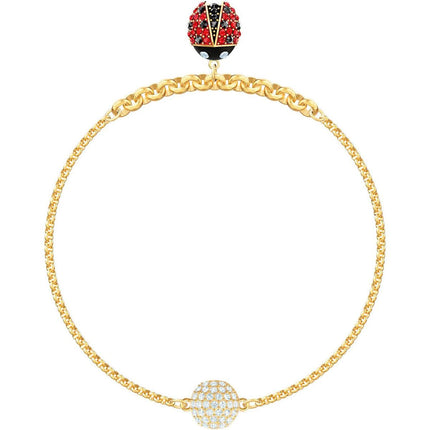 Swarovski Women's Bracelet - Remix Ladybug Strand Multicolored Gold Tone | 5466832 ,