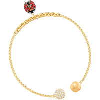 Swarovski Women's Bracelet - Remix Ladybug Strand Multicolored Gold Tone | 5466832 ,