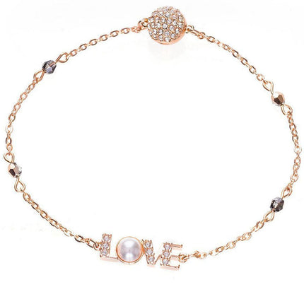 Swarovski Women's Bracelet - Remix Rose Gold Tone Plated Crystal, Medium | 5353846 ,