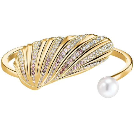 Swarovski Women's Bracelet - Shell Yellow Gold Plated Crystal Pearl | 5520665 ,