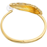 Swarovski Women's Bracelet - Shell Yellow Gold Plated Crystal Pearl | 5520665 ,