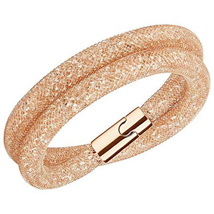 Swarovski Women's Bracelet - Stardust Deluxe Crystal Fishnet Tube, Medium | 5159278 ,