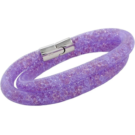 Swarovski Women's Bracelet - Stardust Elegant Violet Double Wrap Medium | 5120044 ,