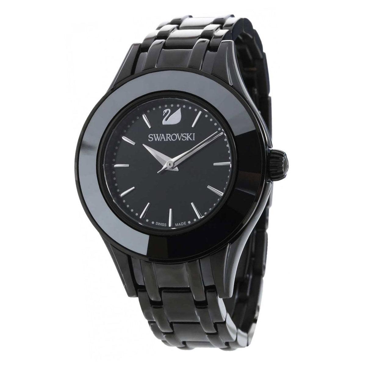 Swarovski Alegria 33mm SS Black Crystal Bezel Watch Swarovski Alegria Grey Dial Women 33mm main image 2