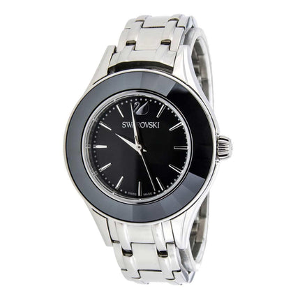 Swarovski Women's Bracelet Watch - Alegria Black Dial Silver Steel | 5188844 ,