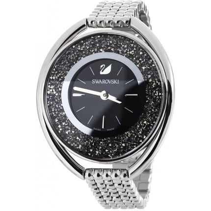 Swarovski Women's Bracelet Watch - Crystalline Oval Black Dial | 5181664 ,