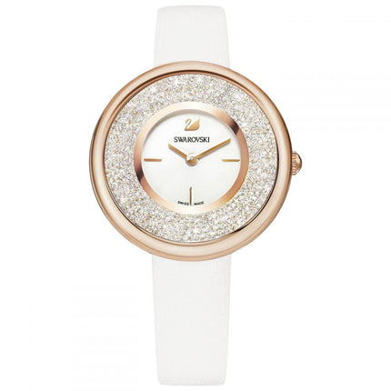 Swarovski Women's Crystal Watch - Crystalline Pure White Strap | 5376083 ,