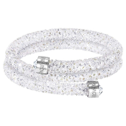 Swarovski Women's Double Bangle Bracelet - Crystaldust, White | 5237754 ,