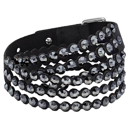 Swarovski Women's Double-Wrap Bracelet - Power Black Rhodium Plated Crystals | 5512512 ,